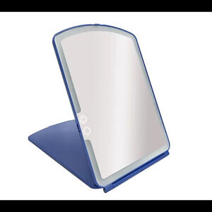 Blushly Super Slim LED Lighted Folding Vanity Mirror